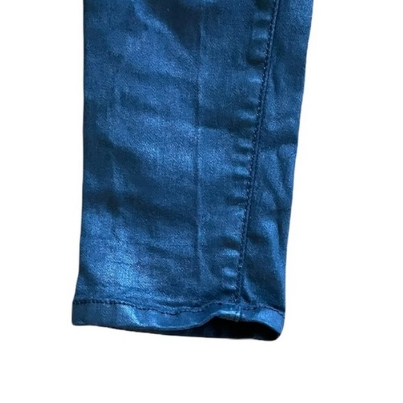 Current/Elliott black high waist ankle skinny coated jean zipper closure size 26 - Picture 4 of 11